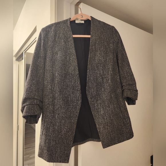 Aritzia Babaton New Power Blazer Charcoal 4 - Picture 2 of 7